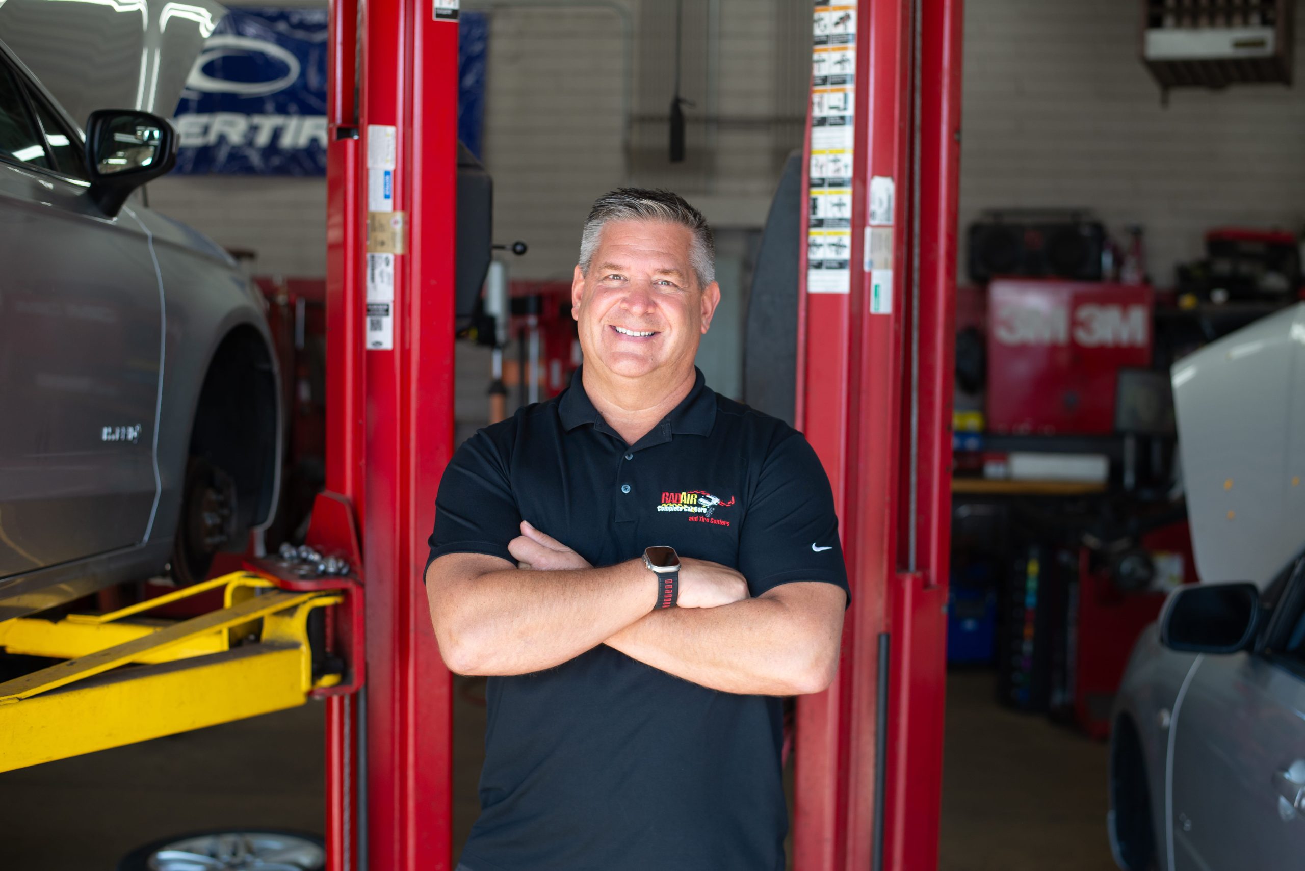 Rad Air Complete Car Care and Tire Center storefront on Medina Road in Fairlawn, Ohio